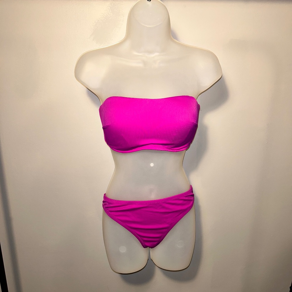 Magenta bikini Shade & Shore brand